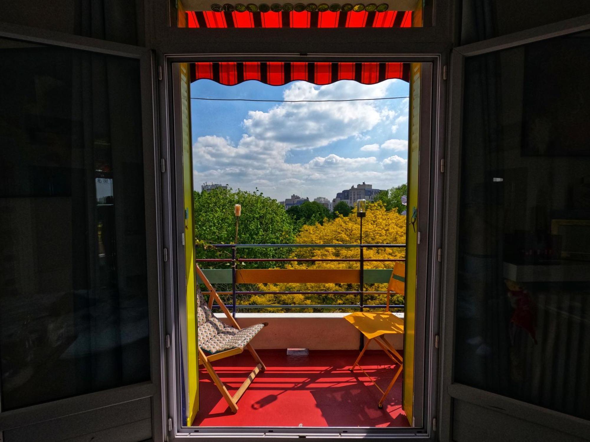 Canopee, Paisible, Chaleureux, Lumineux, Balcon Paris Exterior foto