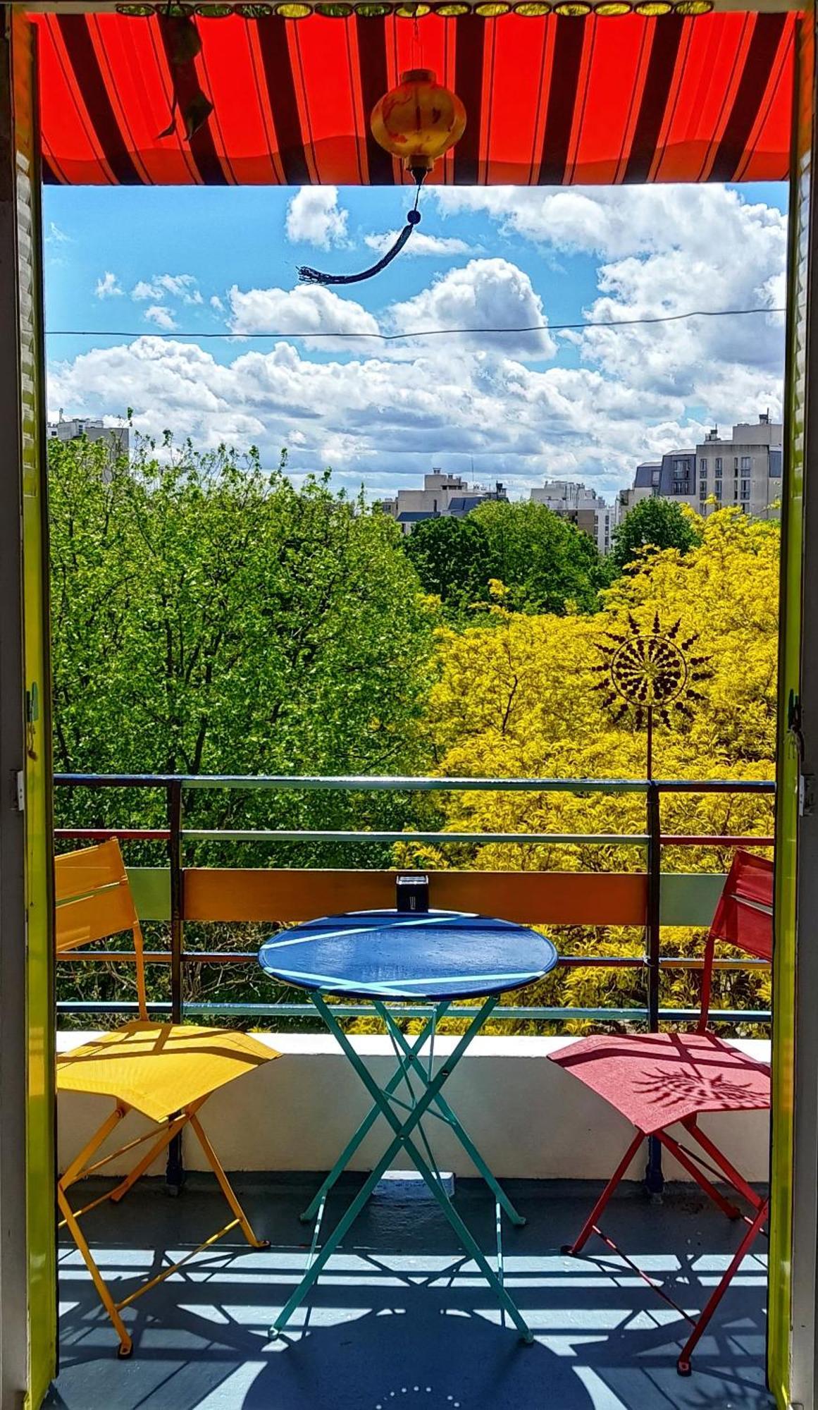 Canopee, Paisible, Chaleureux, Lumineux, Balcon Paris Exterior foto