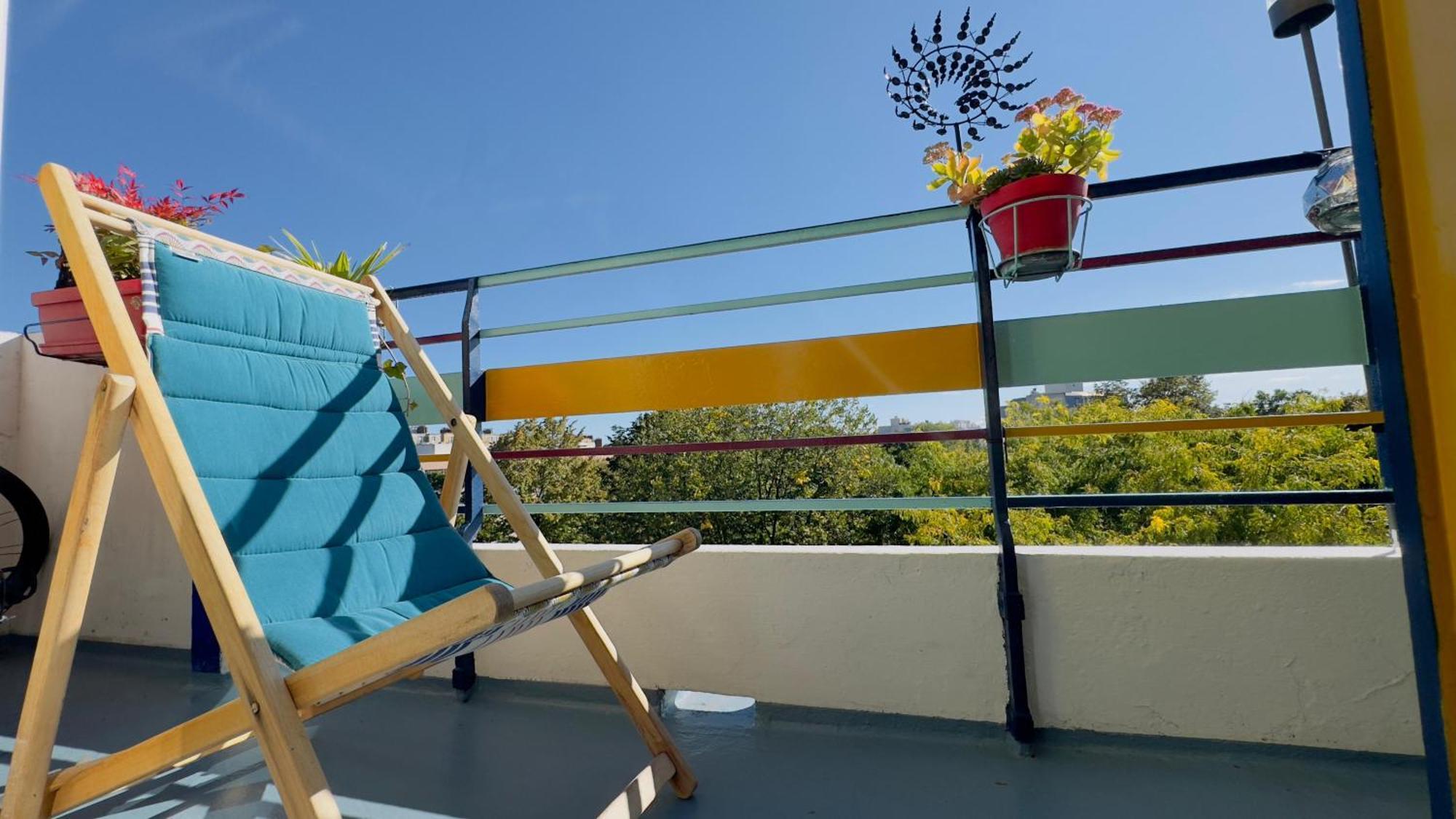 Canopee, Paisible, Chaleureux, Lumineux, Balcon Paris Exterior foto